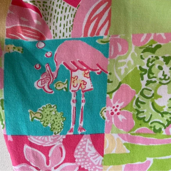 Lilly Pulitzer Vintage ‘90’s Patchwork Cropped Pants Size 0 - Picture 9 of 13